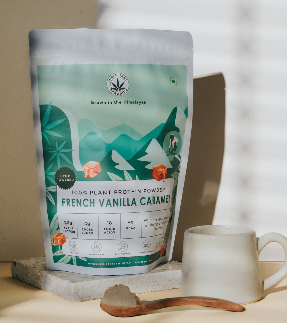 Hemp Protein - French Vanilla Caramel | earthbased.in | 05