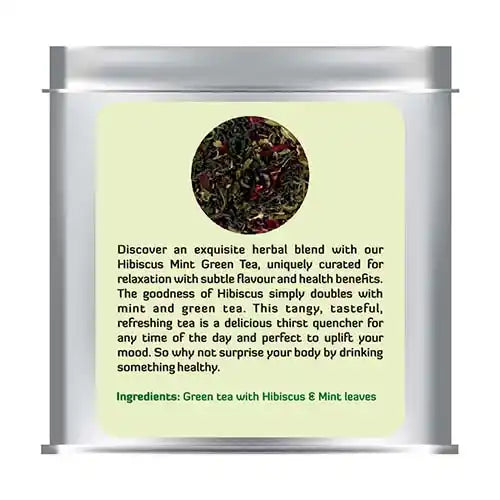 Hibiscus Mint Green Tea by The Tea Shore