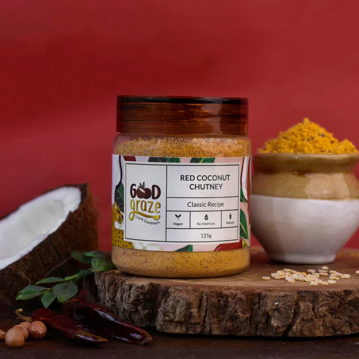 Good Graze Red Coconut Chutney 125g