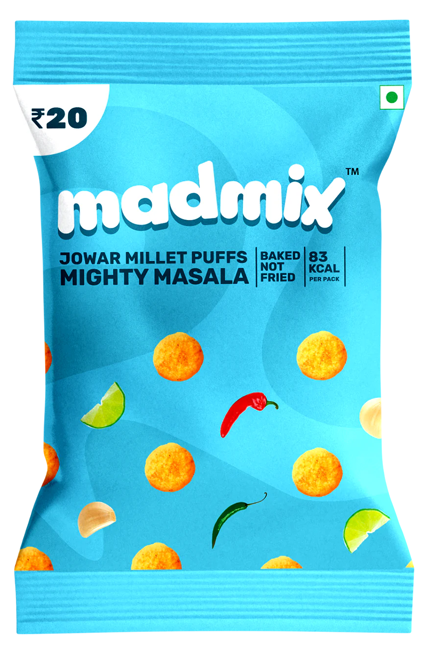 Jowar Millet Puffs Mighty Masala | Pack of 10