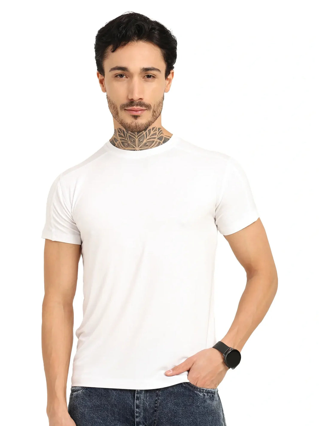 Men’s Bamboo T-Shirt – Soft, Breathable, Eco-Friendly & Stylish Fit | White