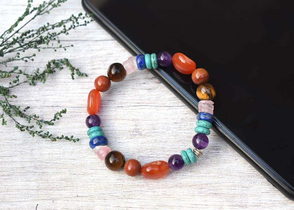 Natural_ Certified_ Seven _Chakra _Bracelet