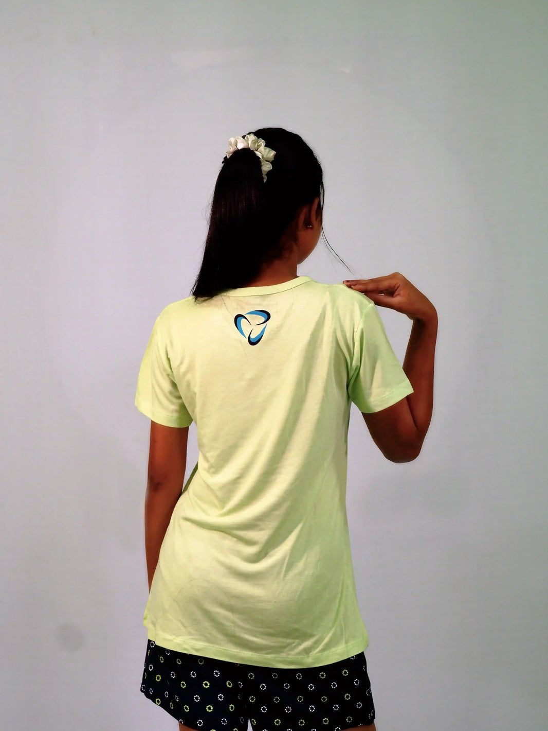 Stay Graceful Lettuce Green T-shirt & Salute Navy Shorts Set