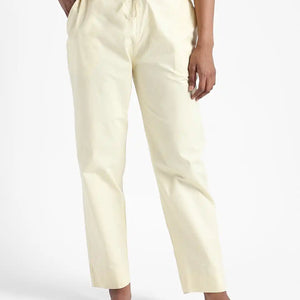 Organic Cotton & Natural Dyed_Apparel-Earthbased.in_Organic Cotton & Natural Dyed Womens Lemon Yellow Color Slim Fit Pants_01