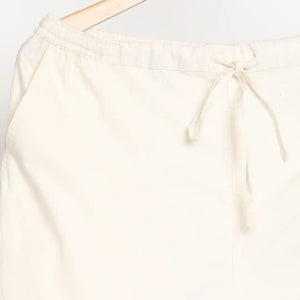 Organic_Cotton & Natural Dyed  Apparel-Earthbased.in_Womens Raw White Color Slim Fit Pants_04