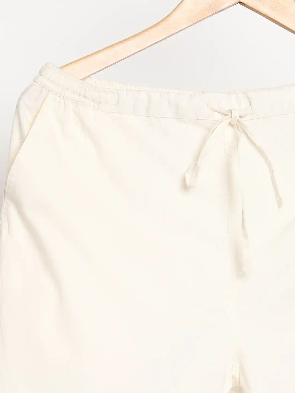 Organic_Cotton & Natural Dyed  Apparel-Earthbased.in_Womens Raw White Color Slim Fit Pants_04