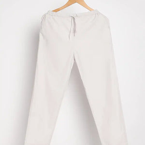 Organic Cotton & Natural Dyed Apparel-Earthbased.in_ Womens Ash Grey Color Slim Fit Pants_04