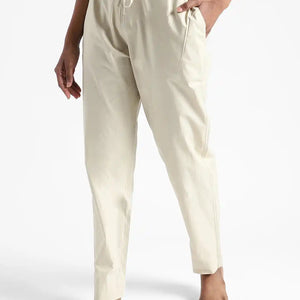 Organic Cotton & Natural Dyed Apparel-Earthbased.in_ Womens Henna Green Color Slim Fit Pants_01