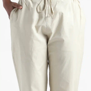 Organic Cotton & Natural Dyed Apparel-Earthbased.in_ Womens Henna Green Color Slim Fit Pants_06