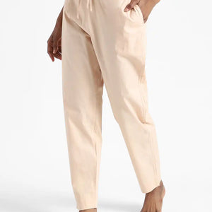 Organic Cotton & Natural Dyed Apparel-Earthbased.in_ Womens Sandal Wood Color Slim Fit Pants_01