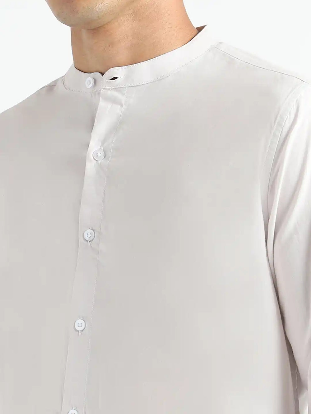 Organic Cotton & Naturally Dyed Apparel-Earthbased.in_Organic Cotton & Naturally Dyed Mens Round Neck Ash Grey Shirt_05