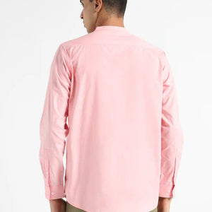 Organic Cotton & Naturally Dyed Apparel-Earthbased.in_ Mens Round Neck Pink Shirt_03