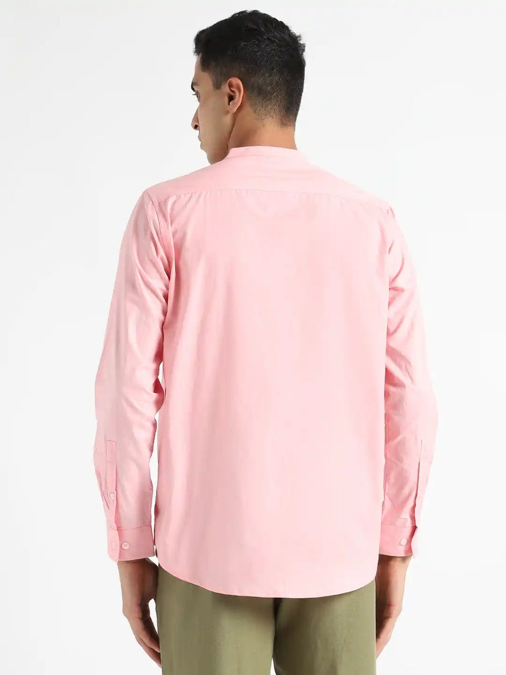 Organic Cotton & Naturally Dyed Apparel-Earthbased.in_ Mens Round Neck Pink Shirt_03