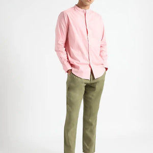 Organic Cotton & Naturally Dyed Apparel-Earthbased.in_ Mens Round Neck Pink Shirt_04