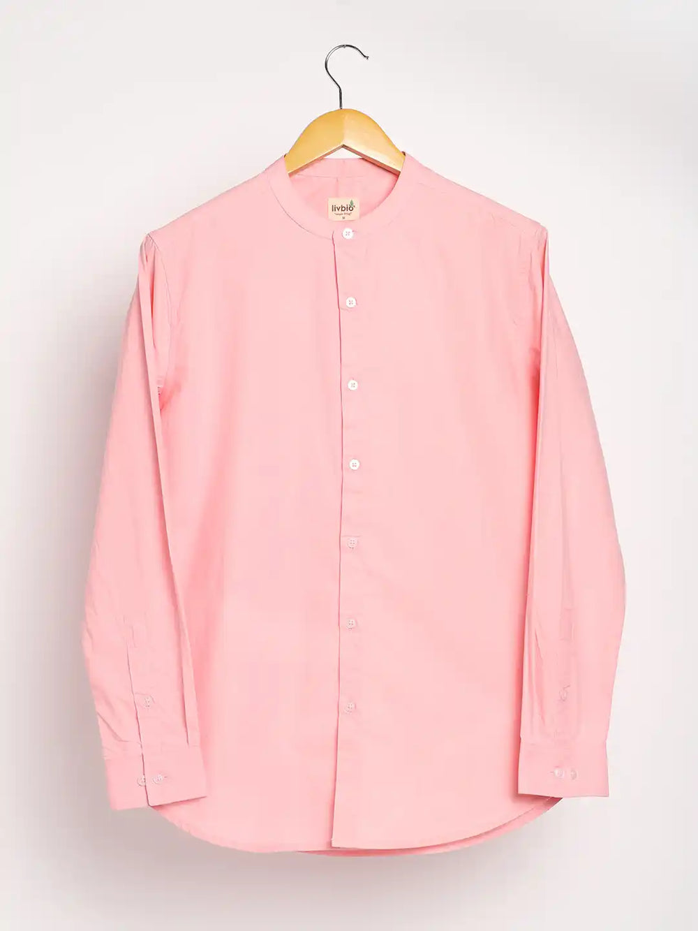Organic Cotton & Naturally Dyed Apparel-Earthbased.in_ Mens Round Neck Pink Shirt_06