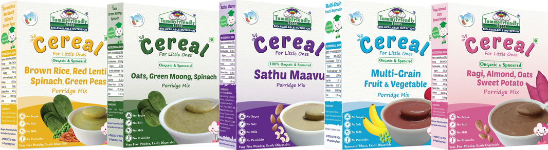  Organic_ Certified_ Stage3_ Sprouted _Porridge _Mixes _Combo - 5 Packs