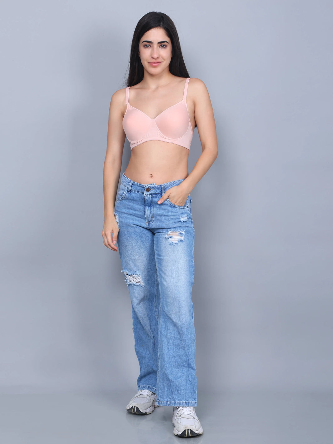 Bamboo Fabric Full Coverage Padded T-shirt Bra