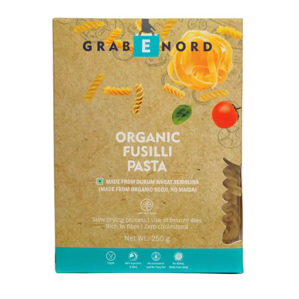 Grabenord Organic Fusilli Pasta 250g Combo - Pack of 2