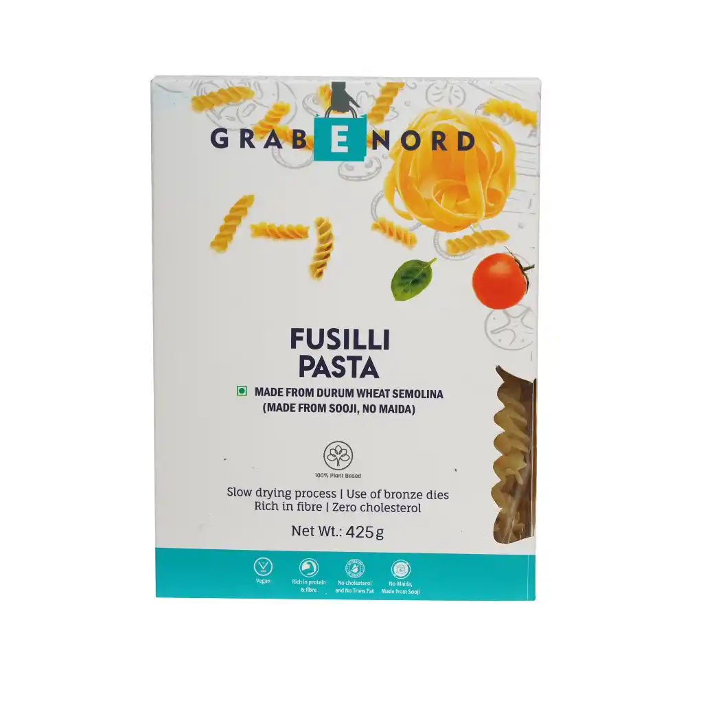 Grabenord Fusilli Pasta (Natural) 425g Combo - Pack of 2