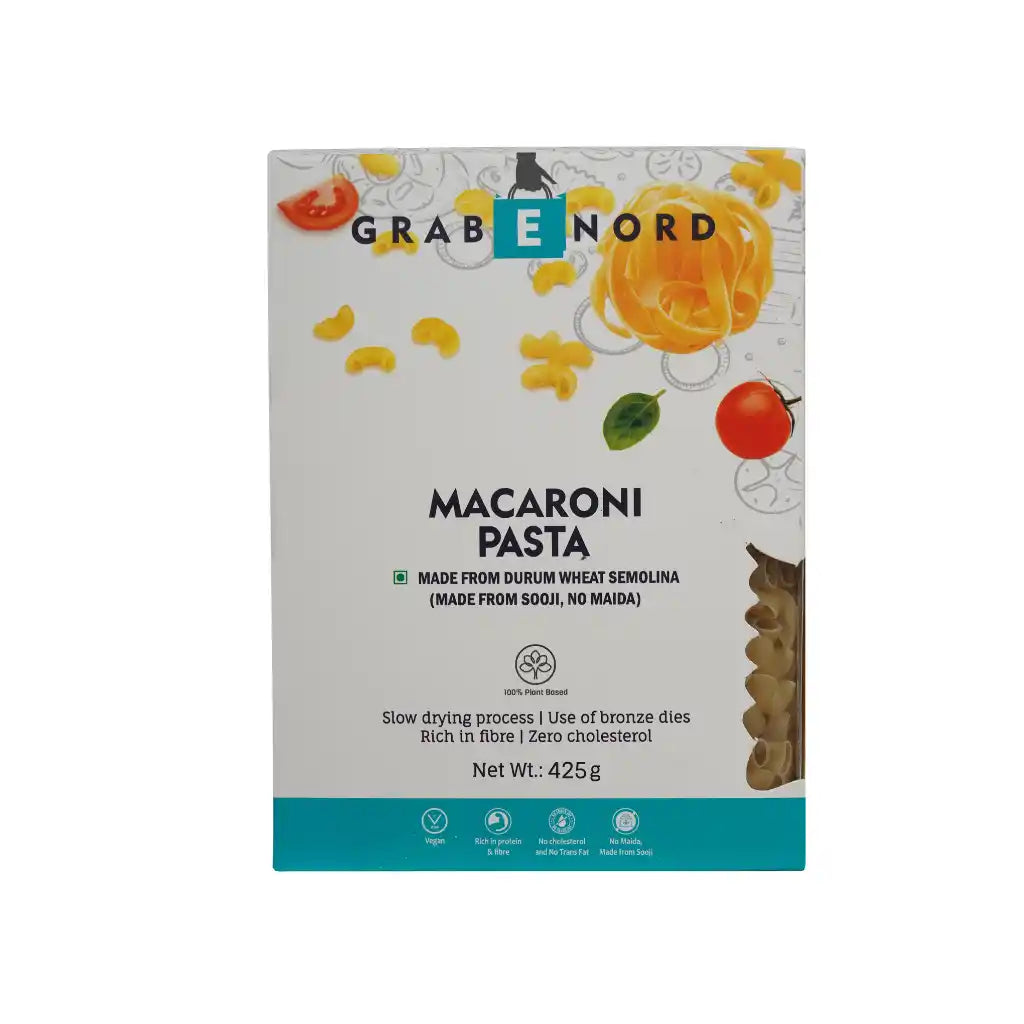 Grabenord Macaroni Pasta (Natural) 425g Combo - Pack of 2