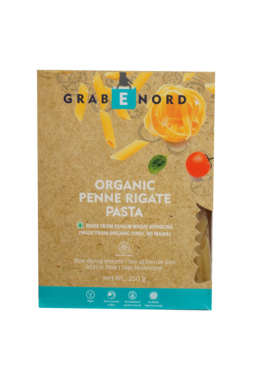 Grabenord Organic Penne Rigate Pasta 250g Combo - Pack of 2