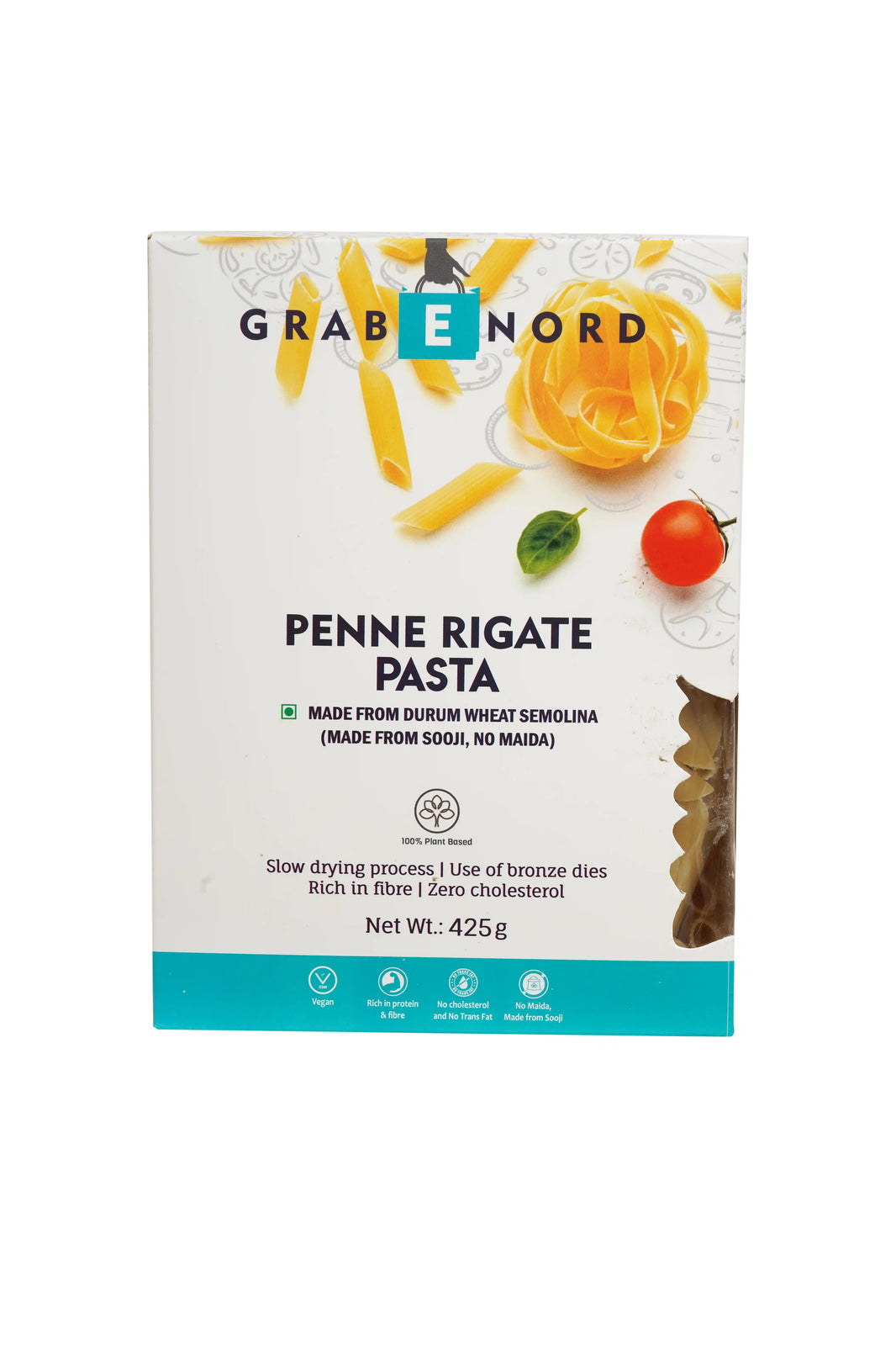 Grabenord Penne Rigate Pasta (Natural) 425g Combo - Pack of 2