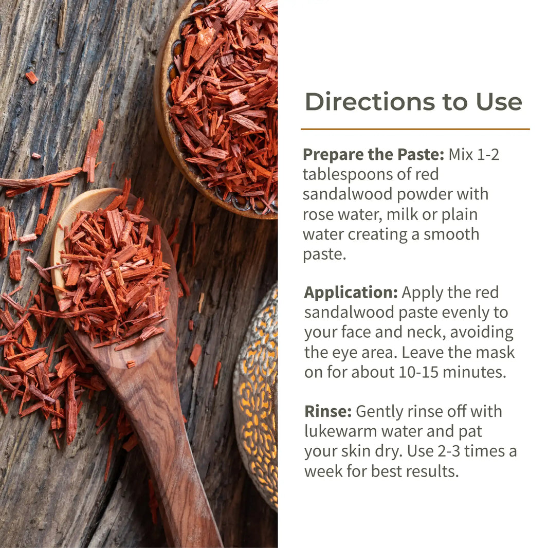 Ecotyl Red Sandalwood Powder | Natural Skin Brightener | Anti-Acne | Ayurvedic Skincare | 100g