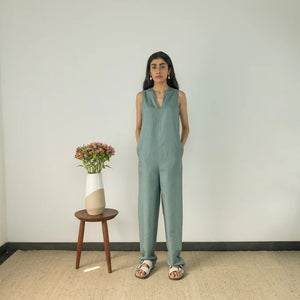 RELAXED-FIT JUMPSUIT | Anushe Pirani  | Best Vegan Apparel for Women - Earthbased | 01