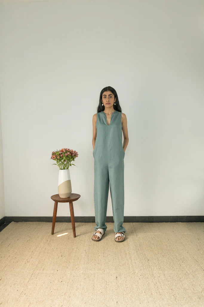 RELAXED-FIT JUMPSUIT | Anushe Pirani  | Best Vegan Apparel for Women - Earthbased | 01