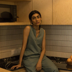 RELAXED-FIT JUMPSUIT | Anushe Pirani  | Best Vegan Apparel for Women - Earthbased | 02