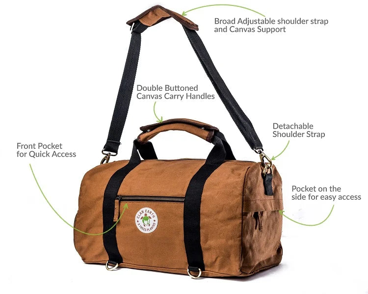 Rhino Duffel - Navy Blue | Clan Earth | earthbased.in | 02
