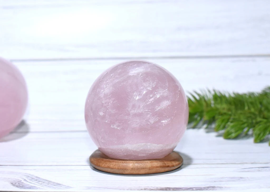 Original Rose Quartz Healing Ball For Love, Compassion, Emotions & Relationships