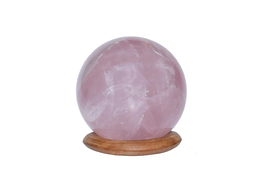 Original Rose Quartz Healing Ball For Love, Compassion, Emotions & Relationships