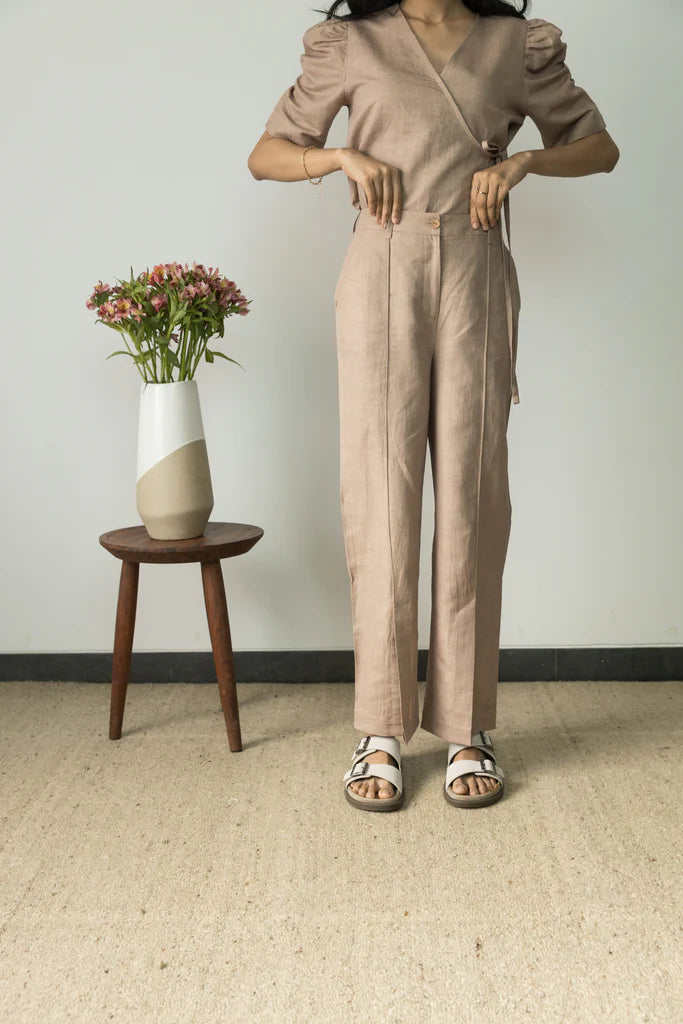 SPLIT-HEM TROUSERS