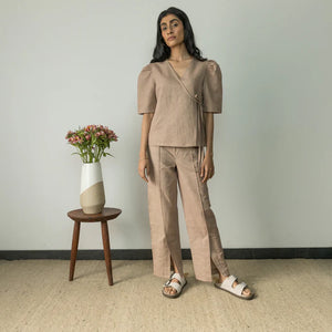 SPLIT-HEM TROUSERS | Anushe Pirani | Best Vegan Products | earthbased.in | 01