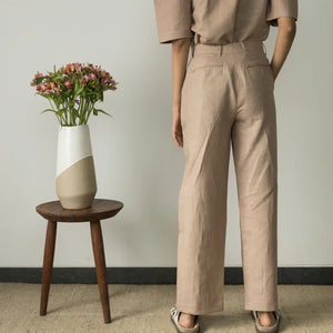 SPLIT-HEM TROUSERS | Anushe Pirani | Best Vegan Products | earthbased.in | 03