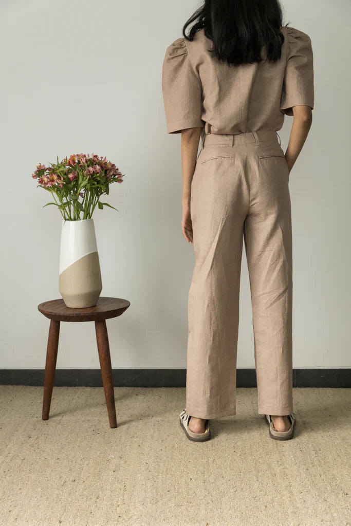 SPLIT-HEM TROUSERS | Anushe Pirani | Best Vegan Products | earthbased.in | 03