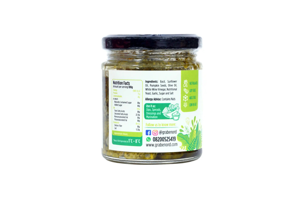 Grabenord Plant Based Basil Pesto 160g