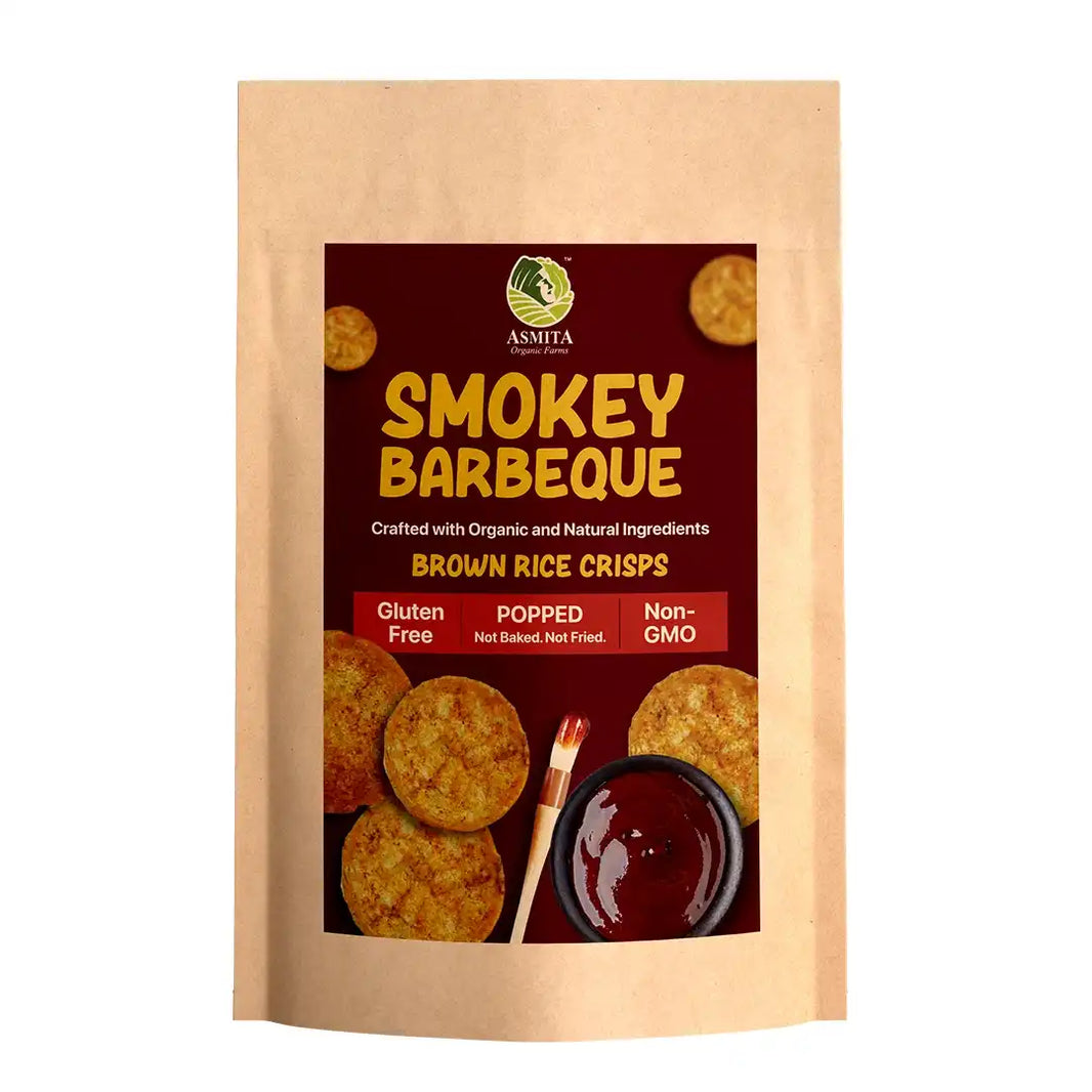 Brown rice Crips, Smokey Barbeque | Pack of 2