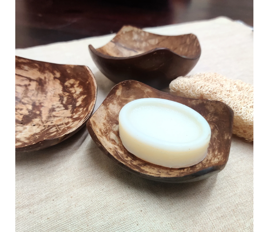 Coconut Shell Soap Dish (Square)