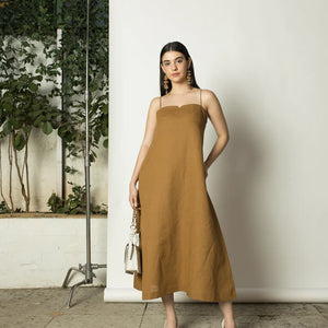 Sustainable Clothing  | A-Line Slip Dress | Anushe Pirani | earthbased.in | 01