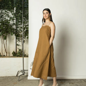 Sustainable Clothing  | A-Line Slip Dress | Anushe Pirani | earthbased.in | 04
