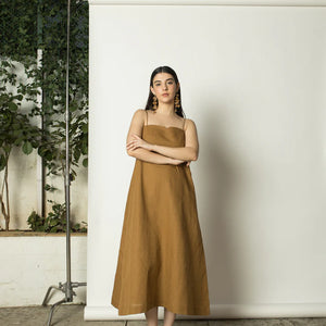 Sustainable Clothing  | A-Line Slip Dress | Anushe Pirani | earthbased.in | 06