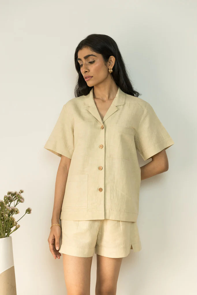 TOMBOY SHORTS | Anushe Pirani | Best Men’s & Women’s Ethical & Sustainable Nightwear | earthbased.in | 01