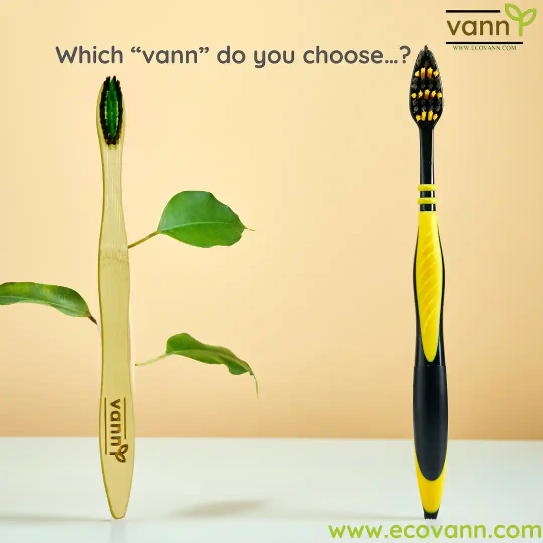 Eco Vann Bamboo Toothbrush (Pack of 2)