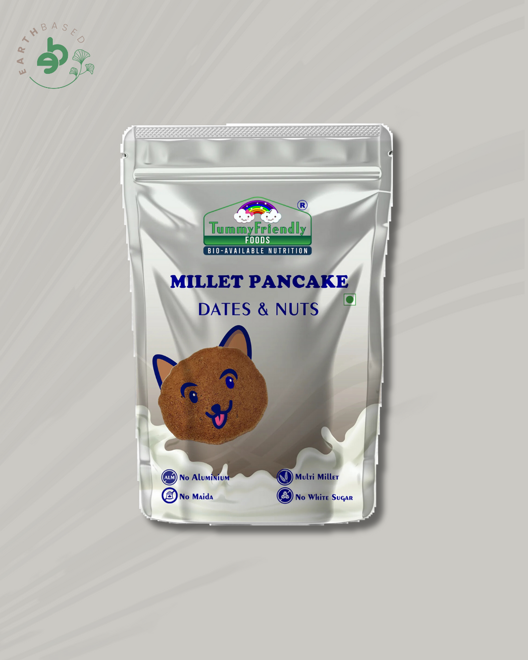 TummyFriendly Foods Aluminium-Free Millet Pancake Mix with Dates and Nuts 800 g