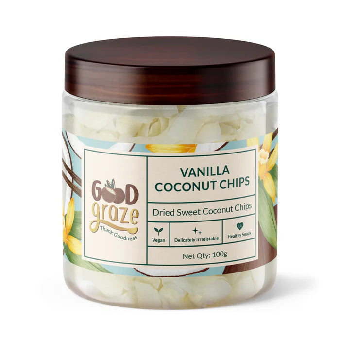 Good Graze Vanilla Coconut Chips • Pack of 2 • 200g