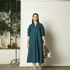 Vegan Products | Pleated A-Line Maxi |  Anushe Pirani | earthbased.in | 01