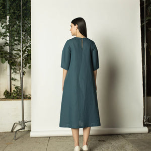 Vegan Products | Pleated A-Line Maxi |  Anushe Pirani | earthbased.in | 02