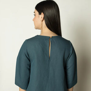 Vegan Products | Pleated A-Line Maxi |  Anushe Pirani | earthbased.in | 03